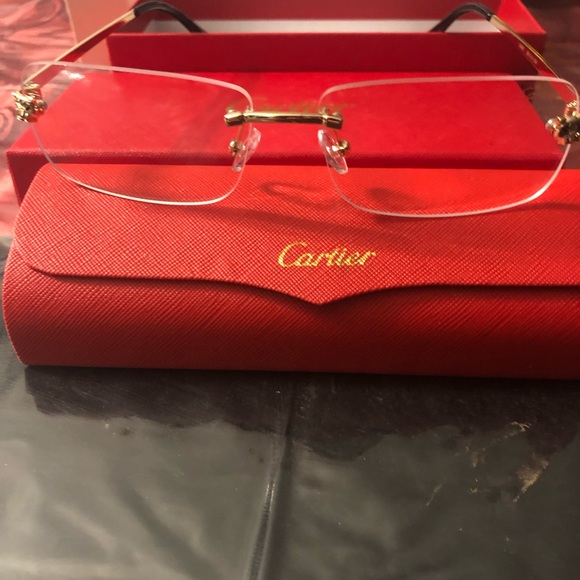 COPY - COPY - Big C Black Cartier Glasses - Picture 9 of 10